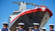 Ведутся отделочные работы на патрульном корабле ORP ąlązak